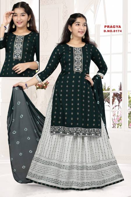 Pragya 8174 Girls Wear Kurti Skirt With Dupatta Catalog
